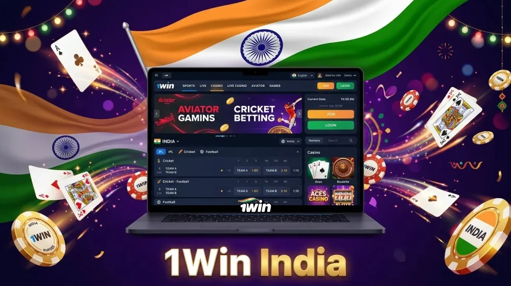 1Win platform for betting and casino games in India